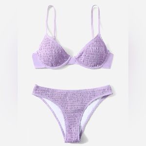 Pretty in purple shein bikini -SHEIN